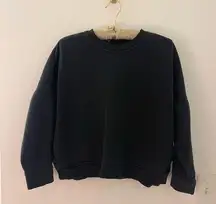 madewell black crewneck sweatshirt size XS