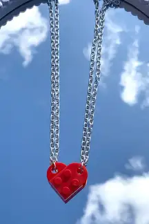 Lego Heart Necklace