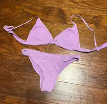 SheIn Purple  Bikini Set