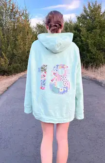 Custom Number Patchwork Hoodie