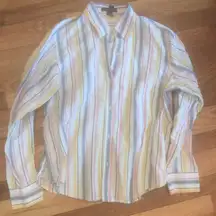 Lauren Ralph Lauren linen/cotton blend shirt sz L