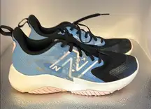 New Balance Black and Light Blue Athletic Shoes​