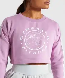 Gymshark Legacy Fitness Cropped Sweater in Light Purple Womens Size M