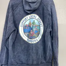 Lane Seven “Support Local Street Vendors”   Hoodie with kangaroo Pocket Large
