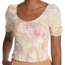 NWT Good Luck Gem Pastel Tie Dye Top - Size: Large