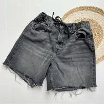 UO  Denim Pull On Baggy Shorts