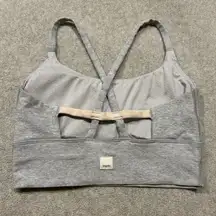 Long Line Elevation Bra Approximately Size XS Light Heather Grey