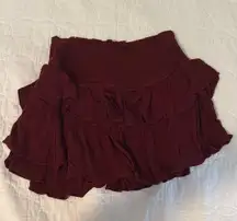 Mustard Seed Maroon Skirt Ruffle