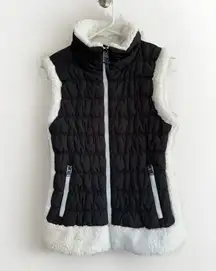 Calvin Klein Performance Quilted Sleeveless Puffer Vest Sherpa Warm Classic Sz S