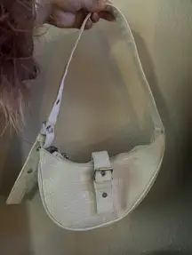 White Saddle Purse Handbag