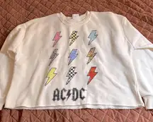 AC/DC cream sweatshirt