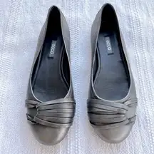 Ecco Flats Size 6.5 metallic