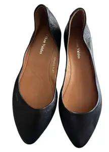 Ethan Valdes	Women's Black Leather Grace Flats