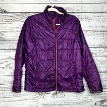 Cabela's Dark Purple Full Zip Puffer Coat M