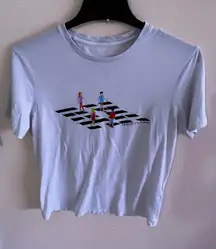 Armani Exchange white T- shirt size M cotton print