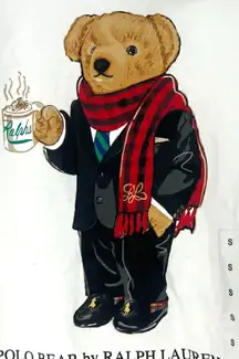 NWT Polo by Ralph Lauren S Teddy Bear T-Shirt Tee Top Holiday Christmas Winter