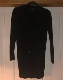 Cable & Gauge Women’s Black Button Front Sweater. Size S