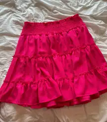 Pink Ruffle Skirt