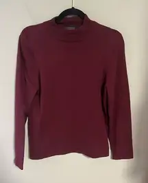 Pendleton Maroon Silk Blend Sweater