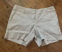Ann Taylor Loft black $ white striped 4 classic shorts