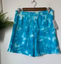 NWT  BP. Blue Wave Tie Dye High Rise Elastic Shorts