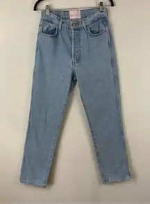 Revice Denim | Light Wash Straight Leg Jeans Size 28