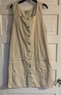 Vintage Sonoma Denim Kahki Button Up Dress