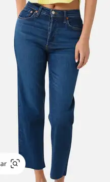 Re/Done 70s Stove Pipe Jeans in Jetty