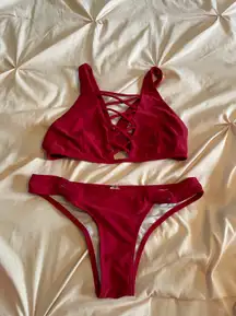 Cupshe maroon Bikini