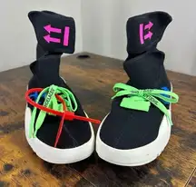 Off White Virgil Abloh Moto Wrap Neoprene High Top Sneakers Women Sz 38/8 US AUT