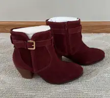 Diba True NWT Diba burgundy sleek buckle bootie Size 7