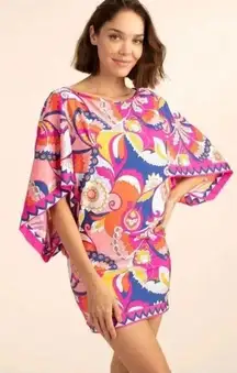 NWT Trina Turk Sevilla Tunic Cover-Up Dress – Small Psychedelic 60s 70s style