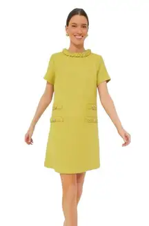 TUCKERNUCK - NWT Chartreuse Tweed Jackie O Classic Vintage Dress Sz S