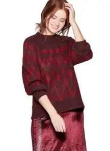 A New Day Dark Burgundy Sweater