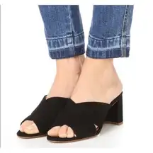 Madewell Greer Suede Minimalist Coastal Old Money Preppy Career Block Heels 8.5