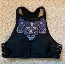 High-Neck Swim Top