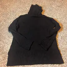 The Limited Women's‎ Black Turtleneck Sweater Long Sleeve Ribbed Trim Casual M