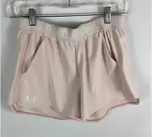 Under Armour Light Pink Athletic Shorts with Pockets Size Small