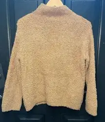 Vince Brown Teddy Mock Neck Sweater