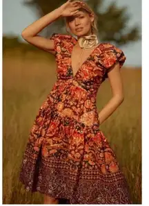 Boho Printed Midi Dress