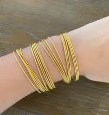 Gold Bangle Bracelet Set