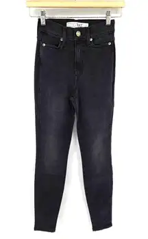 AYR Black Charcoal The Riser Skinny Jeans Size 23 x 28