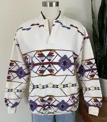 Vintage 1992 Art Unlimited Southwest Aztec Sweatshirt – Made in USA medium