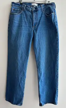 Abercrombie & Fitch Curve Love The Baggy Low Rise, Medium Wash, Size 31/12R