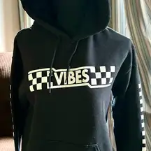 Vibes Black Hoodie Sweatshirt