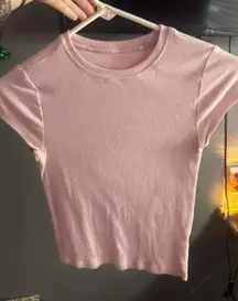 Light Pink Form Fitting Tee