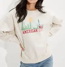 AE Super Soft Fleece Oversized Vintage Crew Neck Sweatshirt