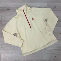 NEW Marine Layer X Makers Mark Yellow Re-Spun Sport Quarter Zip