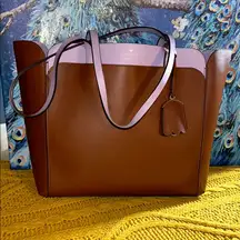 Kate Spade Brown and Lilac Tote Bag