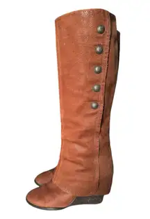 Vince Camuto Almay Whiskey Suede Knee High Boot size 8